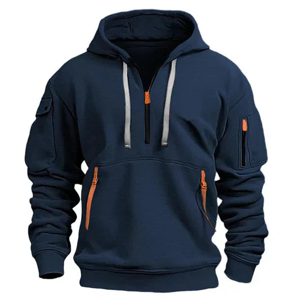 Alnick | Moderner Schiefergrauer Hoodie